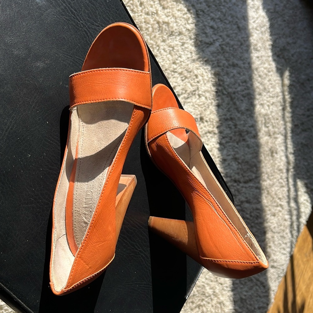 Amazing Jil Sander open toe heels made in Italy 36.5